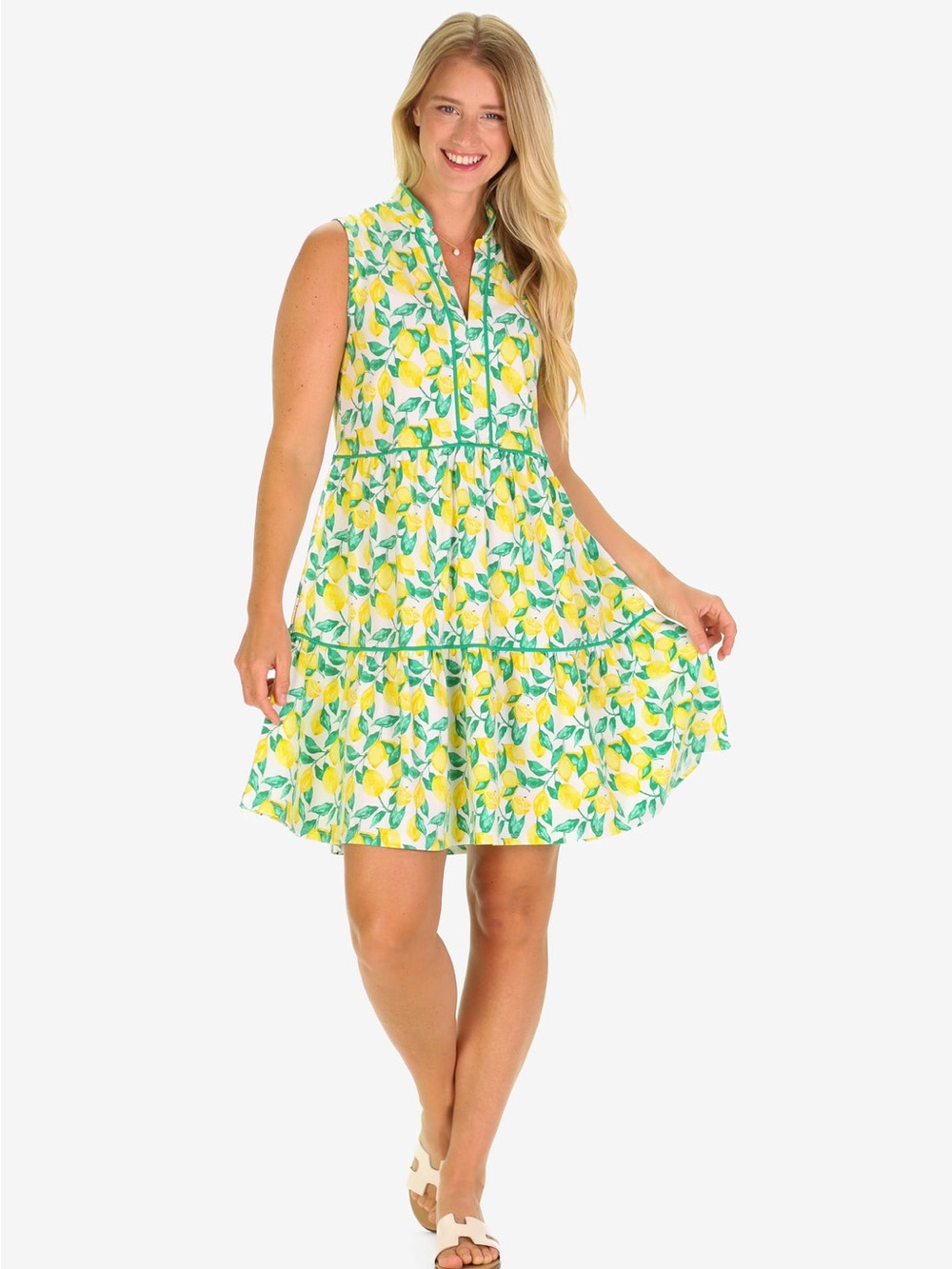 Duffield Lane THE ROBIN DRESS IN LEMONADE - Picture 3 of 7